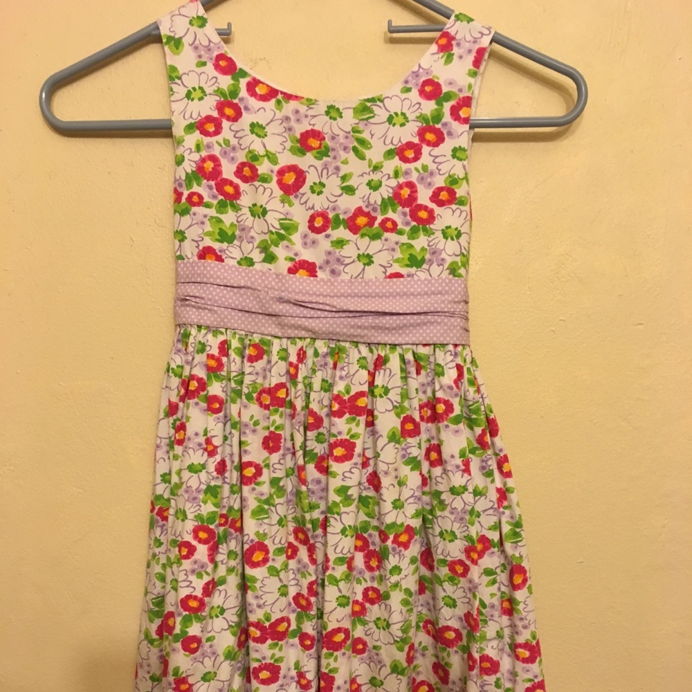 GIRLS What A Doll Lovely Floral Pinks Dress